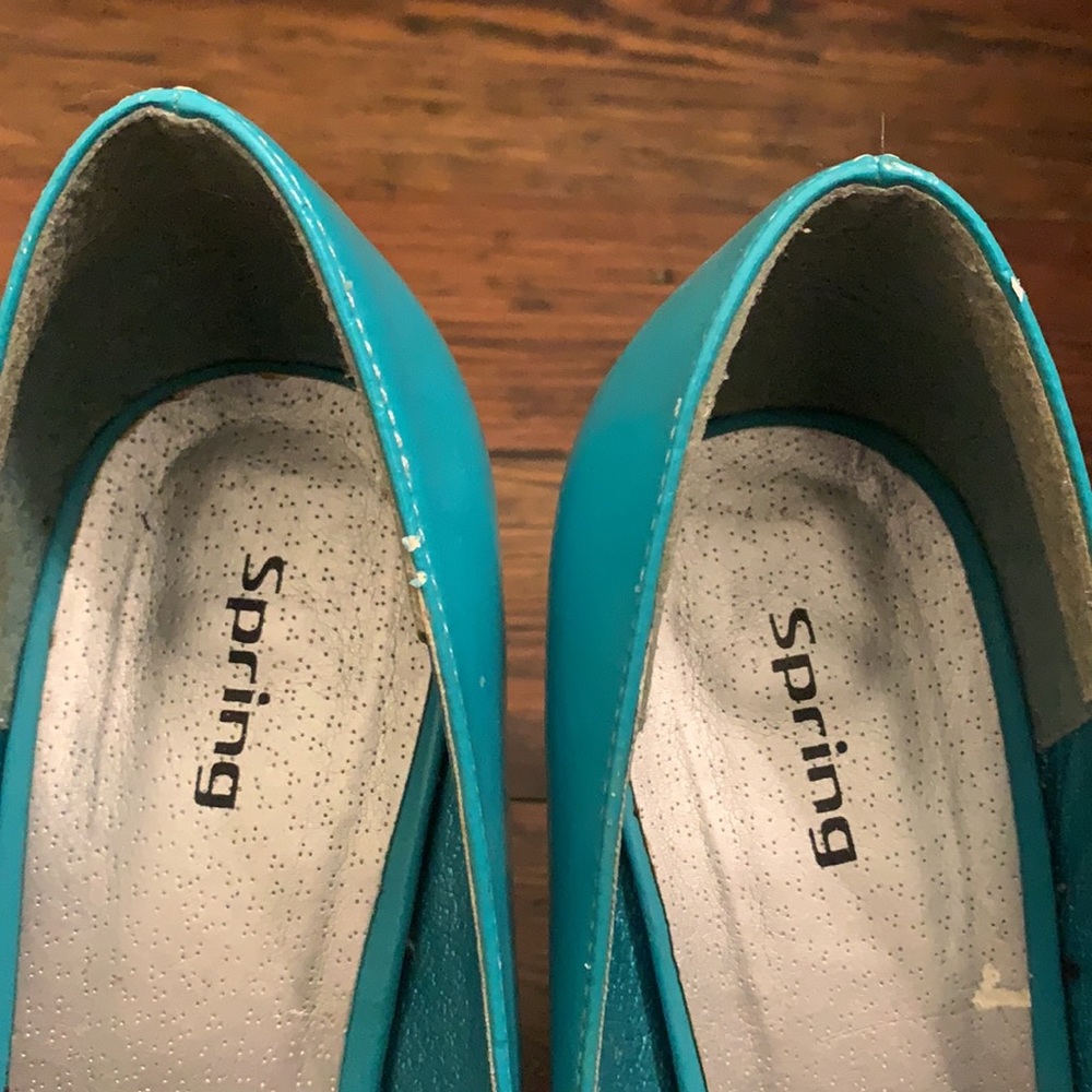 Spring turquoise heels - Picture 6 of 8